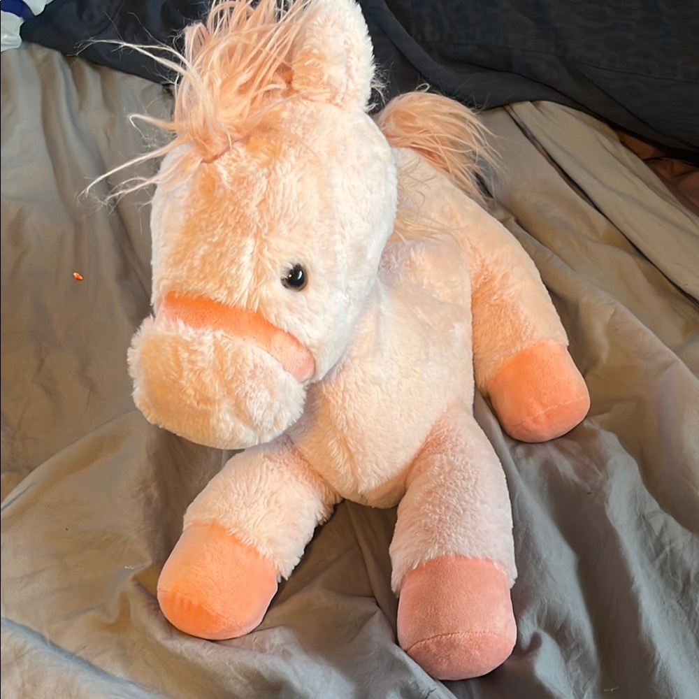 Plush Pink Horse Toy
